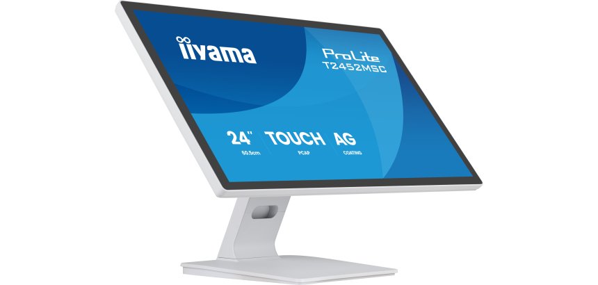 iiyama ProLite T2452MSC-W1AG écran plat de PC 60,5 cm (23.8") 1920 x 1080 pixels Full HD LED Écran tactile Blanc