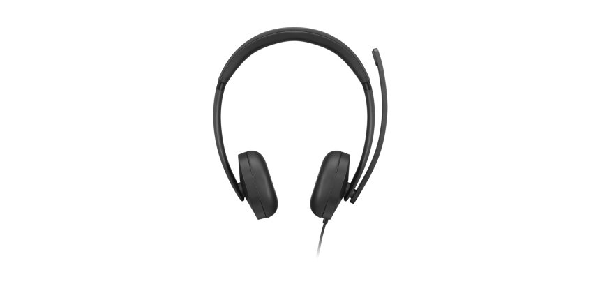 Lenovo VoIP Headset 5000 Auriculares Alámbrico Diadema Oficina/Centro de llamadas USB Tipo C Negro