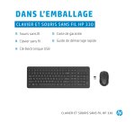 HP 330 Wls Mse and KB Combo FR clavier Souris incluse Universel RF sans fil Noir