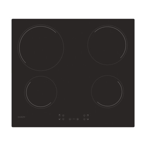 CANDY Plaque vitroceramique CH64CCB, 4 foyers, 6500 watts