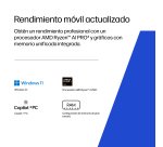 HP DQ0D0ET ordenador portatil Copilot+ PC 40,6 cm (16") WUXGA 32 GB DDR5-SDRAM 1 TB SSD Wi-Fi 7 (802.11be) Windows 11 Pro AI Workstation, AI PC Plata