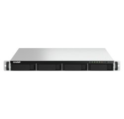 QNAP TS-464U NAS Rack (1U) Intel® Celeron® N5095 8 GB DDR4 0 TB QNAP Turbo System Aluminium, Black