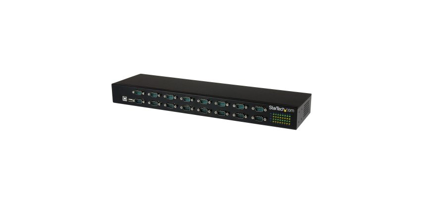 StarTech.com Hub série RS232 à 16 ports - Adaptateur USB vers 16x DB9 RS232 à montage en rack