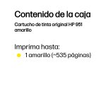HP Cartucho de tinta original 951 amarillo