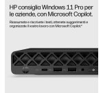 HP E07KVAT PC/stazione di lavoro Copilot+ PC Intel Core Ultra 7 356H 16 GB DDR5-SDRAM 512 GB SSD Windows 11 Pro Mini PC AI PC