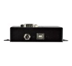 StarTech.com Hub Série 4 Ports USB vers RS232/RS485/RS422 - Convertisseur Industriel USB 2.0 vers DB9 - IP30 - Hub Série Métallique Montable sur Rail DIN - Protection ESD 15kV