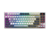 MSI FORGE GK600 TKL WIRELESS SKY IT tastiera Gaming USB + Bluetooth QWERTY Italiano Blu, Bianco
