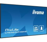 iiyama LH6565UHSB-B1 Écran d'affichage dynamique En forme de kiosk 163,8 cm (64.5") LED Wifi 800 cd/m² 4K Ultra HD Noir Intégré dans le processeur Android 11 24/7