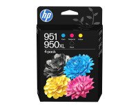HP cartouche d'encre 950 XL en 951, 700 - 2.300 pages, OEM C3WK1AE, 1 x noir XL et 1 x 3 couleurs