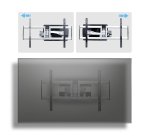 StarTech.com Support Mural Articulé Robuste pour Téléviseur à Écran Plat jusqu'à 100" et 85kg, VESA 800x500, Support à Profil Bas, Conforme TAA