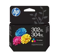 HP 302XL/304XL Cartouche d’encre trois couleurs authentique