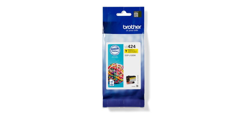 Brother LC424Y cartucho de tinta 1 pieza(s) Original Amarillo