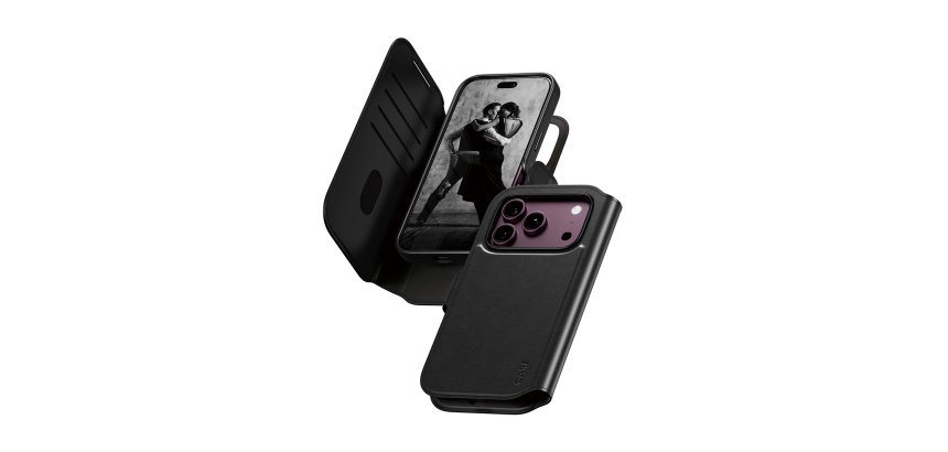 PanzerGlass CARE™ by ® Tango 2-in-1 Wallet Case Black w. MagSafe iPhone 2026 Pro | 17 Pro protective case for mobile phones Transparent Cover