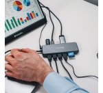 Verbatim 16105448 interface hub USB Type-C Grijs