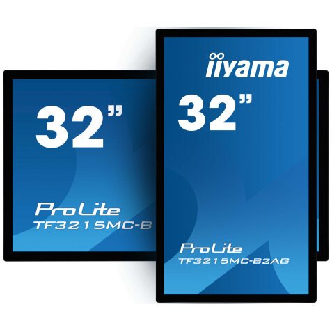 iiyama ProLite TF3215MC-B2AG écran plat de PC 80 cm (31.5") 1920 x 1080 pixels Full HD LED Écran tactile Kiosque Noir