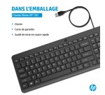 Clavier universel USB HP 150 WD KBD - AZERTY