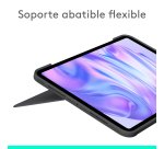Logitech Combo Touch, Funda con Teclado, iPad Pro 11 Pulgadas (M4)(2024) - Teclado retroiluminado extraíble con Soporte abatible, Escritura cómoda, Modo Multiuso, Disposición QWERTY Español - Grafito