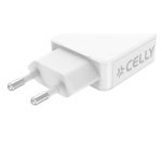 Celly SLIMTC1C1A45WWH Caricabatterie per dispositivi mobili Computer portatile, Smartphone, Tablet Bianco AC Ricarica rapida Interno