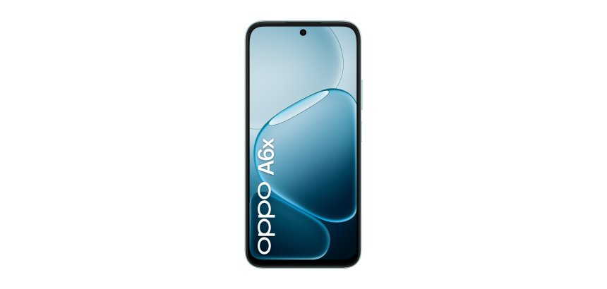 OPPO A6x AI Smartphone, doppia fotocamera 13MP+QVGA, Selfie 5MP, Display 6.75” 120HZ IPS HD+, 6100mAh, RAM 4GB(Esp1GB/2GB/4GB)+ROM 128GB [Versione Italia], Ice Blue