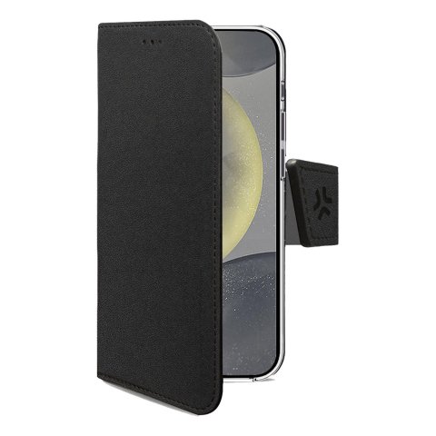 Celly WALLY funda para teléfono móvil 15,8 cm (6.2") Funda cartera Negro