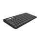 Logitech Pebble Keys 2 K380s clavier Universel RF sans fil + Bluetooth AZERTY Français Graphite