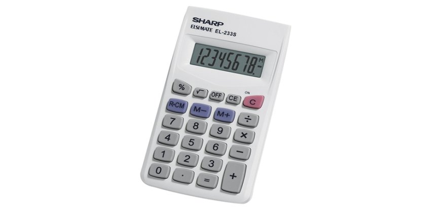 Sharp EL-233SB calculator Desktop Financial Grey
