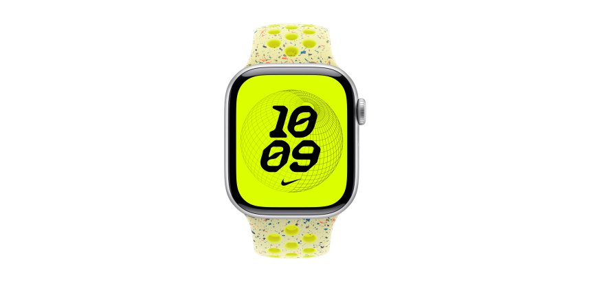 Apple MGAA4ZM/A accessoire intelligent à porter sur soi Bande Jaune Aluminium, Fluoroélastomère