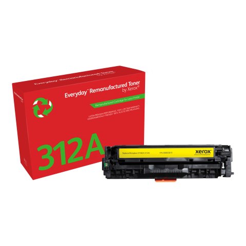 Tóner Everyday™ Amarillo remanufacturado de Xerox es compatible con HP 312A (CF382A), Capacidad estándar