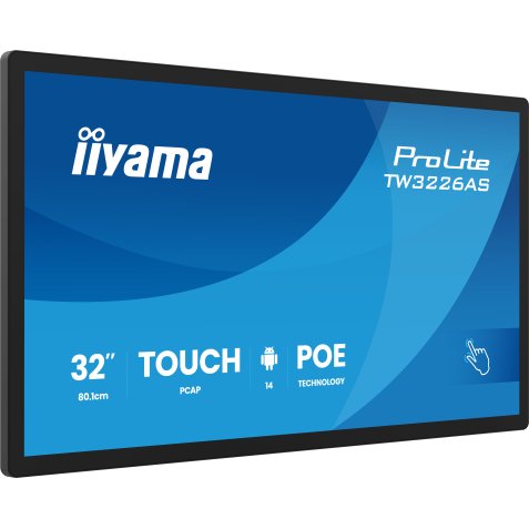 iiyama TW3226AS-B3P écran plat de PC 80 cm (31.5") 1920 x 1080 pixels Full HD LED Écran tactile Noir