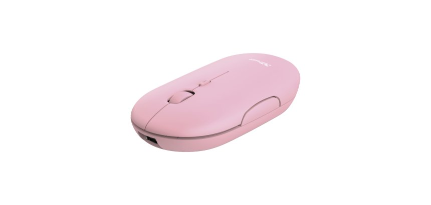 Trust Puck ratón Oficina Ambidextro RF Wireless + Bluetooth Óptico 1600 DPI