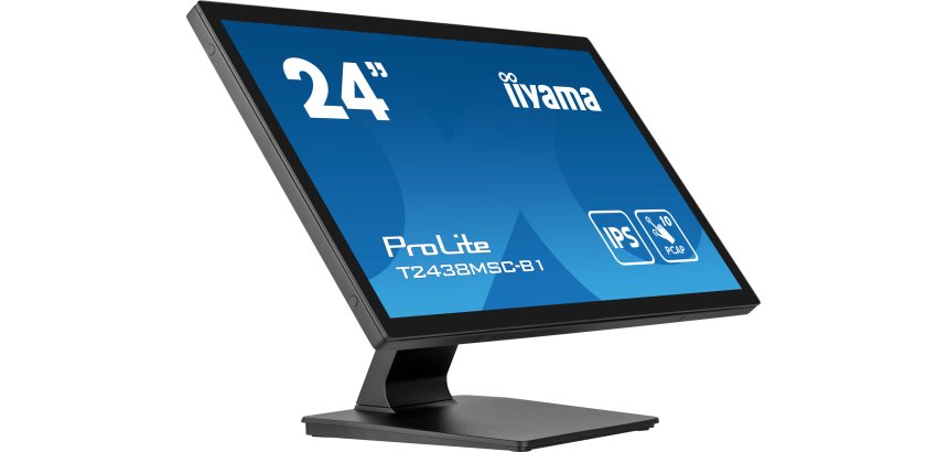 iiyama ProLite T2438MSC-B1 écran plat de PC 60,5 cm (23.8") 1920 x 1080 pixels Full HD LED Écran tactile Noir