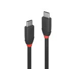 Lindy Câble USB 3.2 Type C de 0.5m, 20Gbit/s, 60W PD, noir