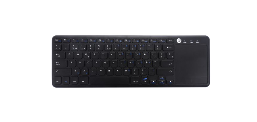 Teclado  CoolBox CoolTouch teclado RF inalámbrico QWERTY Español Negro