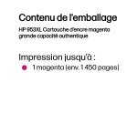 HP 953XL Cartouche d’encre magenta grande capacité authentique