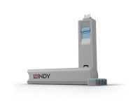 Lindy Bloqueur de port USB C, 4 pièces + clé, Bleu
