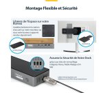 StarTech.com Station d'Accueil USB-C Triple Écran, Station de Recharge pour Ordinateur Portable 140 W pour MacBook Pro et Windows, HDMI 4K 60 Hz ou DisplayPort, TAA