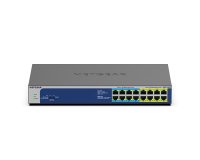 NETGEAR GS516UP Non-géré Gigabit Ethernet (10/100/1000) Connexion Ethernet, supportant l'alimentation via ce port (PoE) Gris