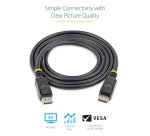 StarTech.com 50cm (1ft) DisplayPort 1.2 Cable - 4K x 2K Ultra HD VESA Certified DisplayPort Cable - Short DP to DP Cable for Monitor - Slim DP Video/Display Cord - Latching DP Connectors