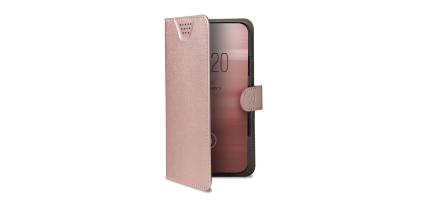 Celly Wally One XXL mobile phone case 14 cm (5.5") Flip case Pink