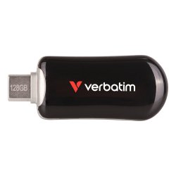 Verbatim 30225 lecteur USB flash 128 Go USB Type-C 3.2 Gen 1 (3.1 Gen 1) Noir