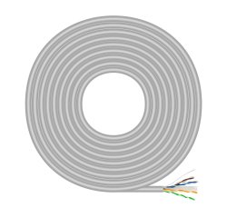AISENS A135-0750 cable de red Gris 305 m Cat6 U/UTP (UTP)