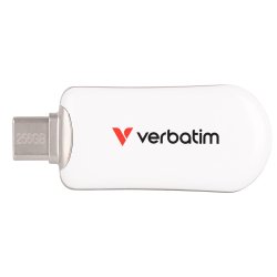 Verbatim Plectra USB-C Flash Drive White 256GB