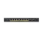 Zyxel GS1100-10HP v2 Non-géré Gigabit Ethernet (10/100/1000) Connexion Ethernet, supportant l'alimentation via ce port (PoE) Noir