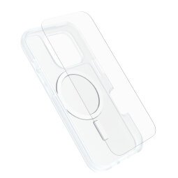 OtterBox React Series for MagSafe + Glass para Apple iPhone 16 Pro, Transparente