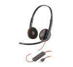 HP Poly Micro-casque Poly Blackwire 3220 stéréo USB-C + adaptateur USB-C/A