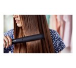 Philips StraightCare Essential Piastra per capelli nera con tecnologia ThermoProtect BHS375/00