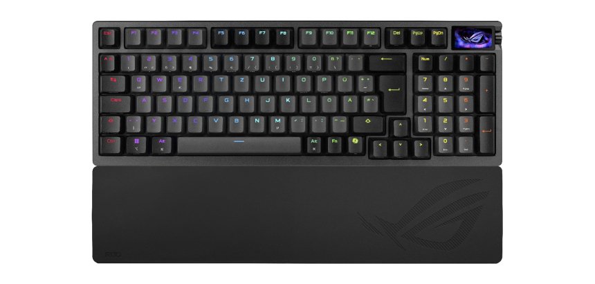 ASUS ROG Azoth 96 HE keyboard Gaming USB + RF Wireless + Bluetooth Black