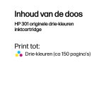 HP 301 originele drie-kleuren inktcartridge