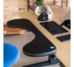 R-Go Tools Accoudoir R-Go, ergonomique, symétrique, avec découpe abdominale, mousse souple, noir.