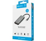 Sandberg USB-C Dock HDMI+LAN+SD+USB,100W